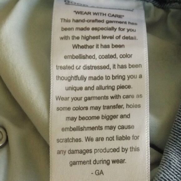 GOOD AMERICAN Jeans, 8/29, Light Wash, Good straight, Ankle, Zipper fly, Pockets - Picture 14 of 15